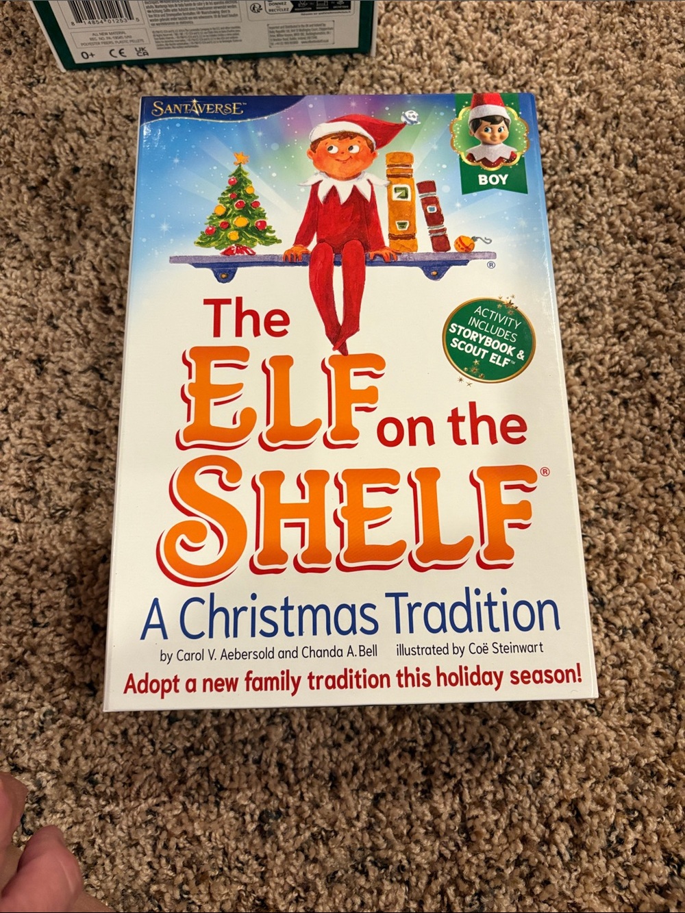 The ELF on the SHELF A Christmas Tradition - Holiday Storybook and boy doll.
